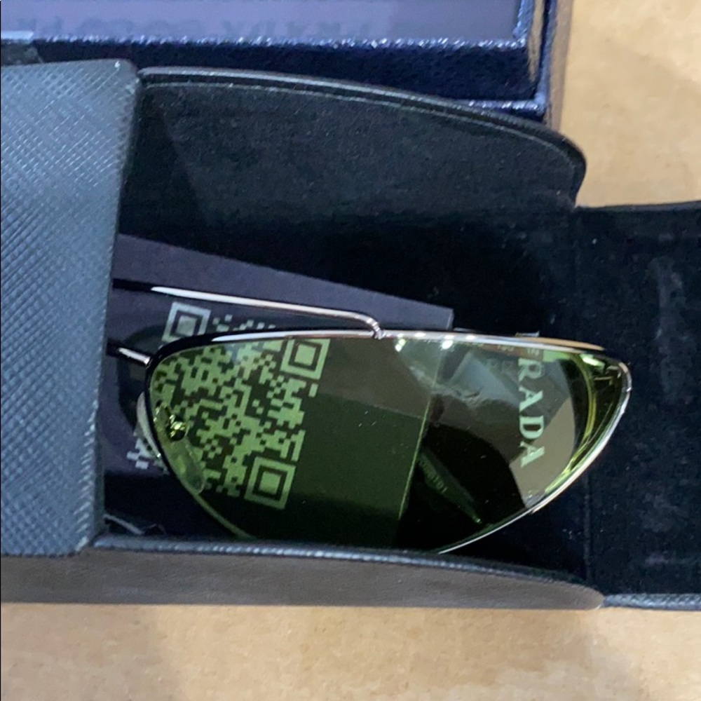 SOLD Prada 66mm Irregular Cat Eye Sunglasses - Picture 5 of 7